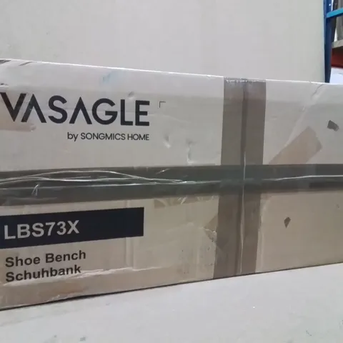 BOXED 8 PAIR SHOE STORAGE BENCH (1 BOX)