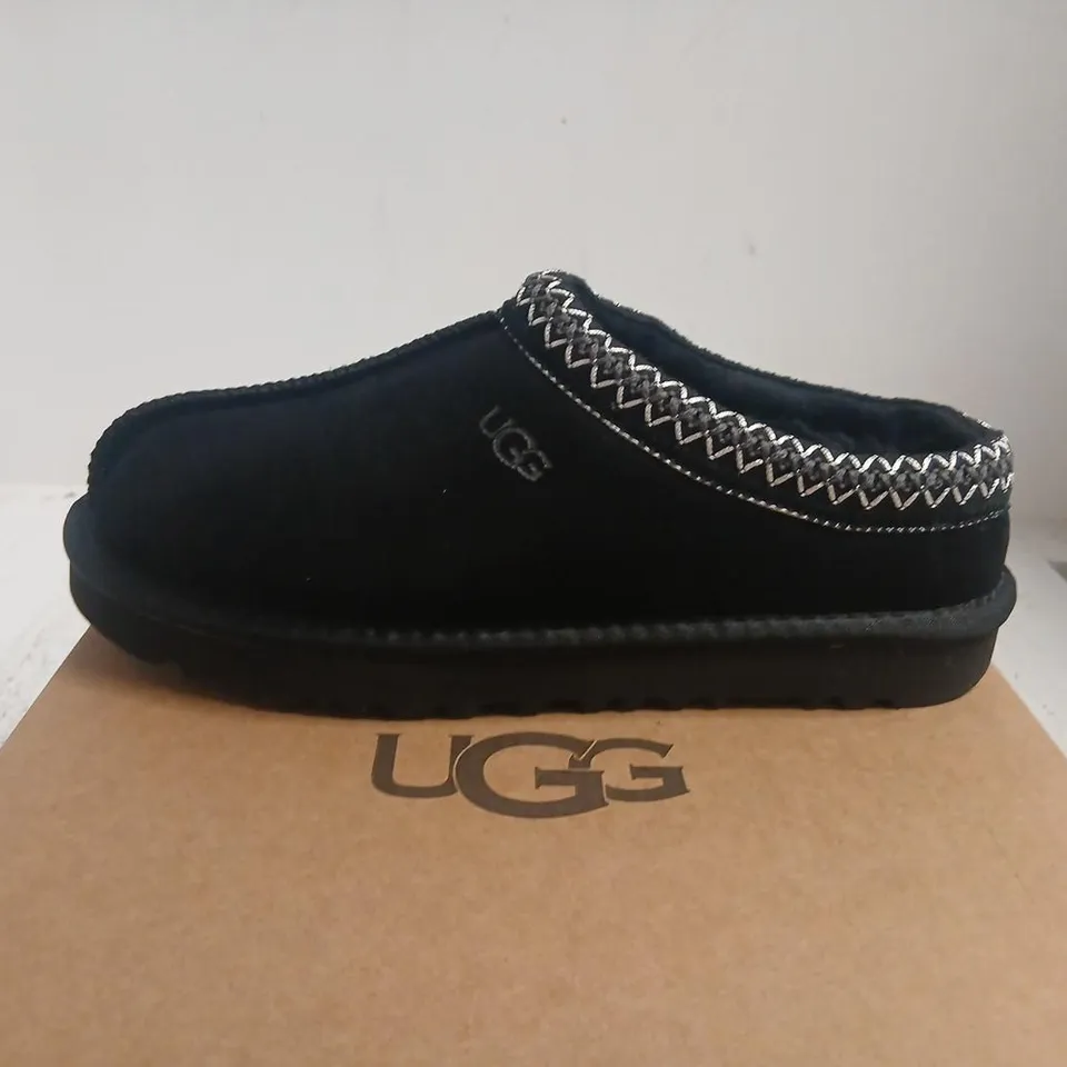 UGG BLACK SLIPPERS – UK 6 (EU 40)