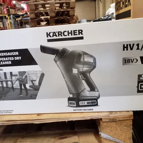 NEW BOXED KÄRCHER HV 1/1 BP FS BATTERY OPERATED DRY VACUUM CLEANER