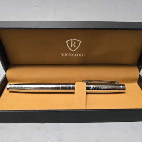 RUCKSTUHL STAINLESS STEEL LUXURY PEN IN GIFT BOX