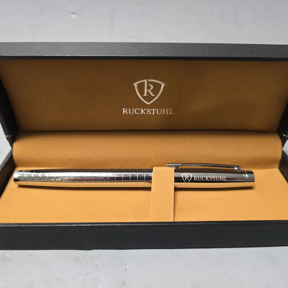 RUCKSTUHL STAINLESS STEEL LUXURY PEN IN GIFT BOX