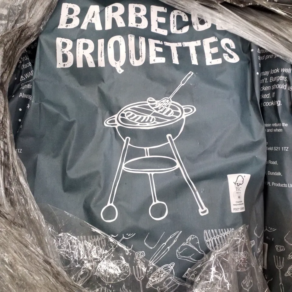 PALLET CONTAINING APPROXIMATELY 50 BAGS OF BARBECUE BRIQUETTES 