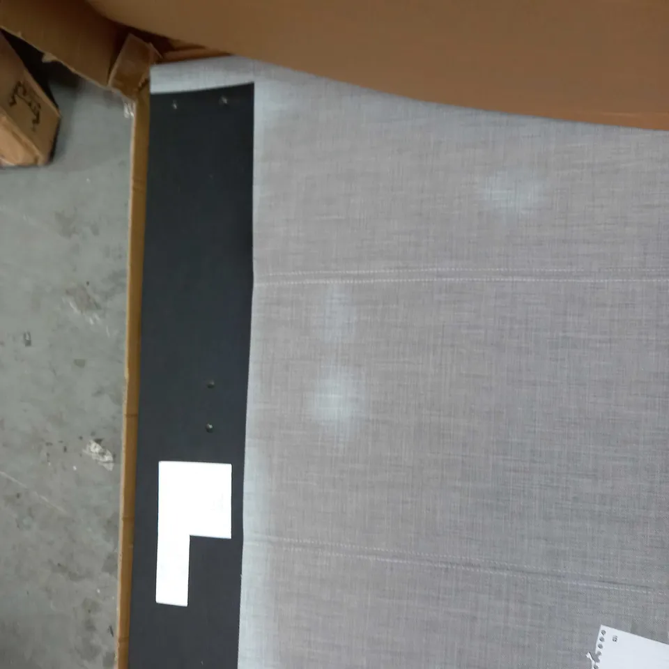 BOXED RILEY FABRIC SINGLE BED FRAME - GREY (1 BOX)