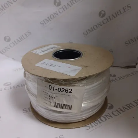 SEALED UNISTRAND 3-CORE ROUND PVC 6A WHITE MAINS CABLE