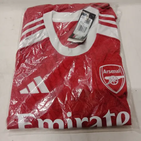 ARSENAL FC ADIDAS FOOTBALL JERSEY β RED, UK L
