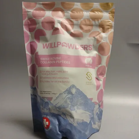 SEALED WILLPOWDERS SWISS BOVINE COLLAGEN PEPTIDES - 400G