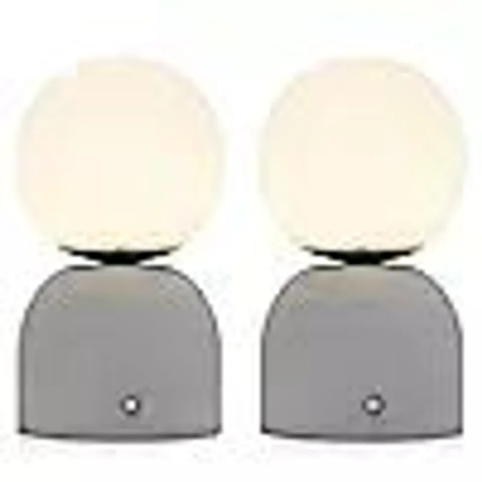 KELLY HOPPEN SET OF 2 RECHARGEABLE CEMENT LAMPS