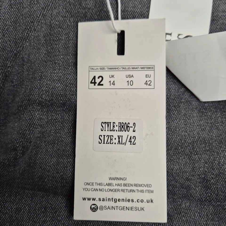 SAINT GENIES WOMEN'S DENIM JEANS UK 14 (EU 42, US 10) STYLE H806-2
