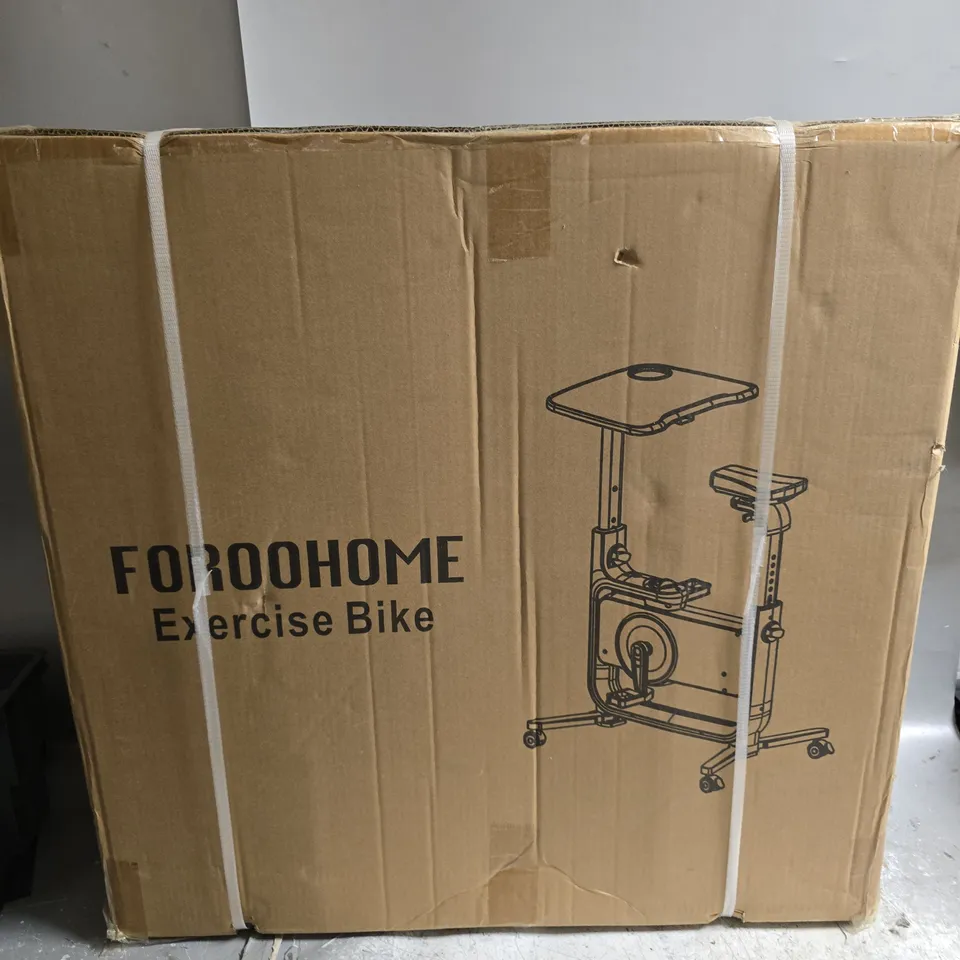 BOXED SEALED FOROOHOME EXERCISE BIKE IN WHITE 