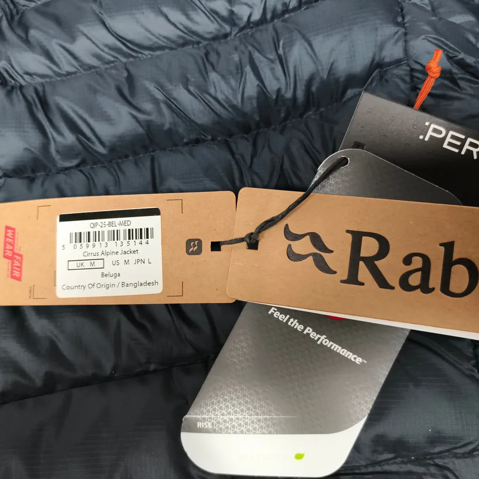 RAB CIRRUS ALPINE JACKET – NAVY, MEN'S UK M (TAGS ATTACHED)