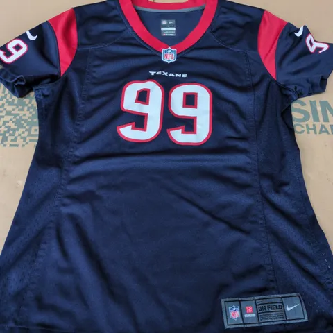 NFL TEXANS WOMENS WATT 99 JERSEY IN NAVY - MEDIUM
