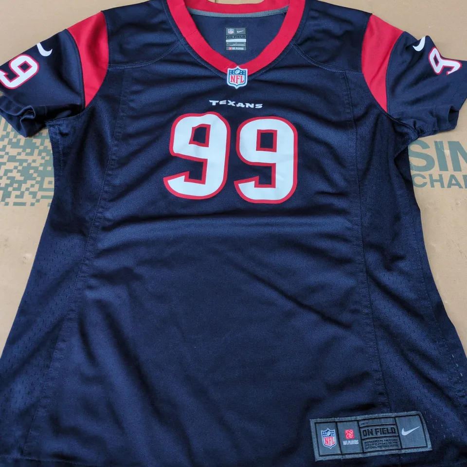 NFL TEXANS WOMENS WATT 99 JERSEY IN NAVY - MEDIUM