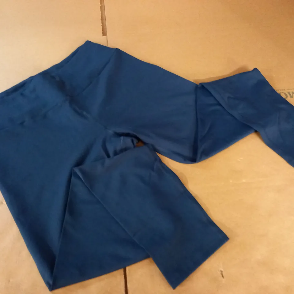 GYMSHARK BLUE TRAINING LEGGINGS - XL