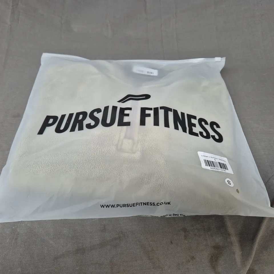 PURSUE FITNESS SUPERSOFT 1/4 ZIP FLEECE SIZE SMALL