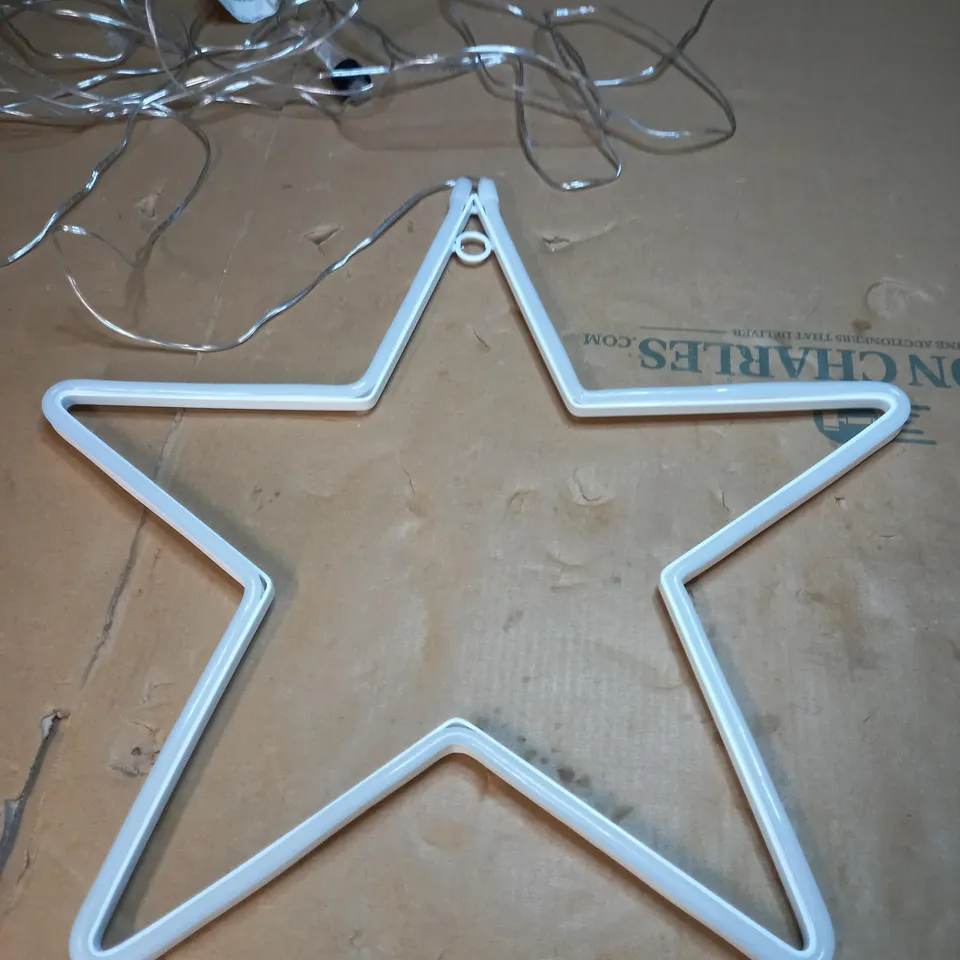 JOHN LEWIS PINK NEON LED STAR LIGHT