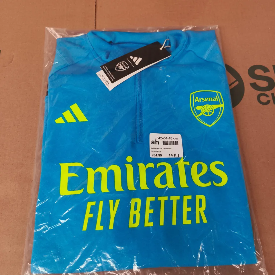 ADIDAS ARSENAL FC TRAINING TOP – SIZE 14 - WOMENS 