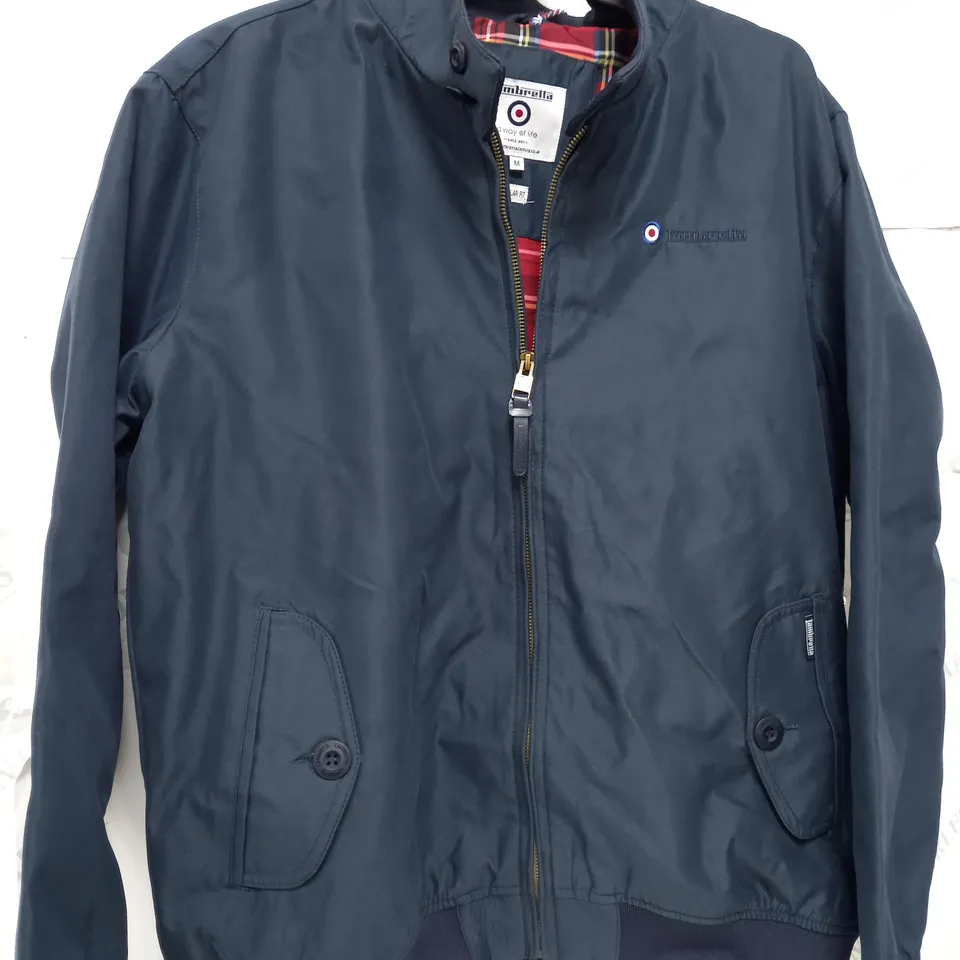 LAMBRETTA NAVY BOMBER JACKET - SIZE MEDIUM