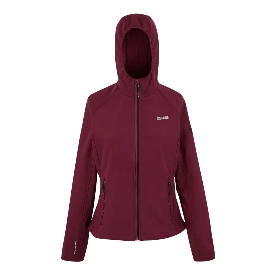 BRAND NEW REGATTA WOMEN'S AREC III SOFTSHELL JACKET IN DARK PIMENTO SIZE 16