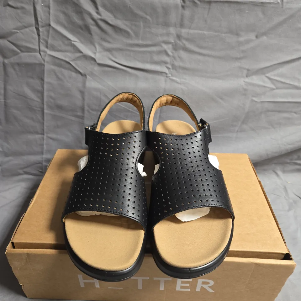 BOXED PAIR OF HOTTER MARBELLA SANDALS - UK SIZE 5.5