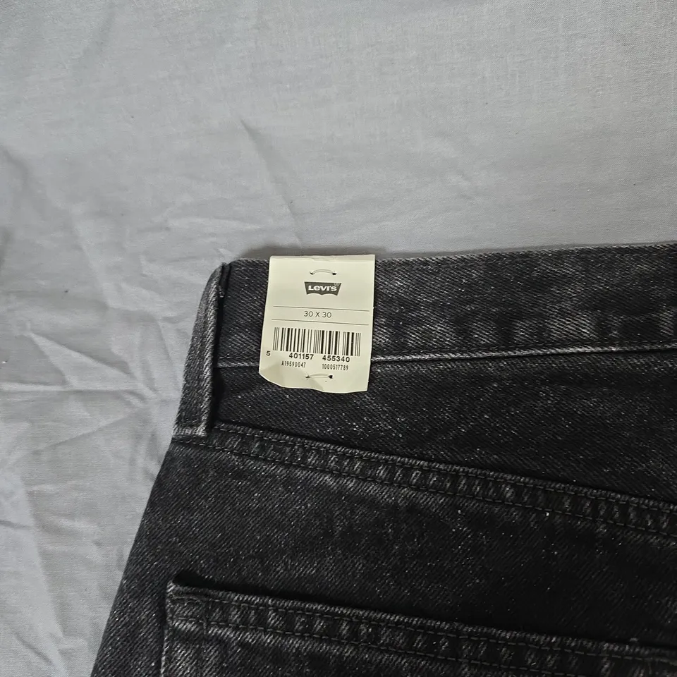 LEVI'S 501 JEANS 1990S BLACK WASH, UK SIZE 30 (30X30)
