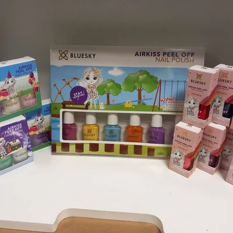 APPROXIMATELY 14 BLUESKY NAIL PRODUCTS TO INCLUDE; SPECKLED EGGS COLLECTION, CANDY CANE SET AND KIDS SET