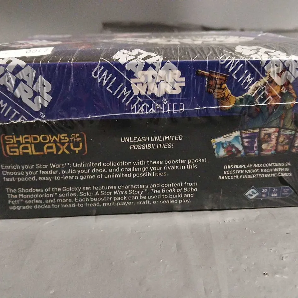 SEALED STAR WARS UNLIMITED SHADOWS OF THE GALAXY SET OF 24 BOOSTER PACKS