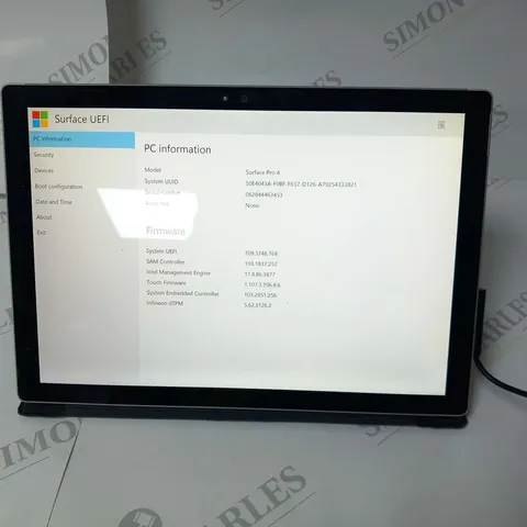 MICROSOFT SURFACE PRO 4 128GB 1724