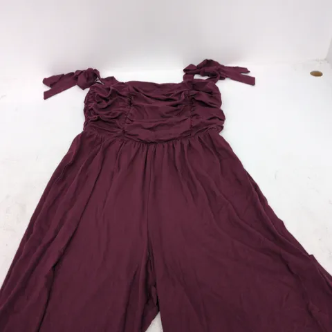NOBODY'S CHILD HATTIE JUMPSUIT β PURPLE, UK 10 (EU 38, US 6) β NEW WITH TAGS