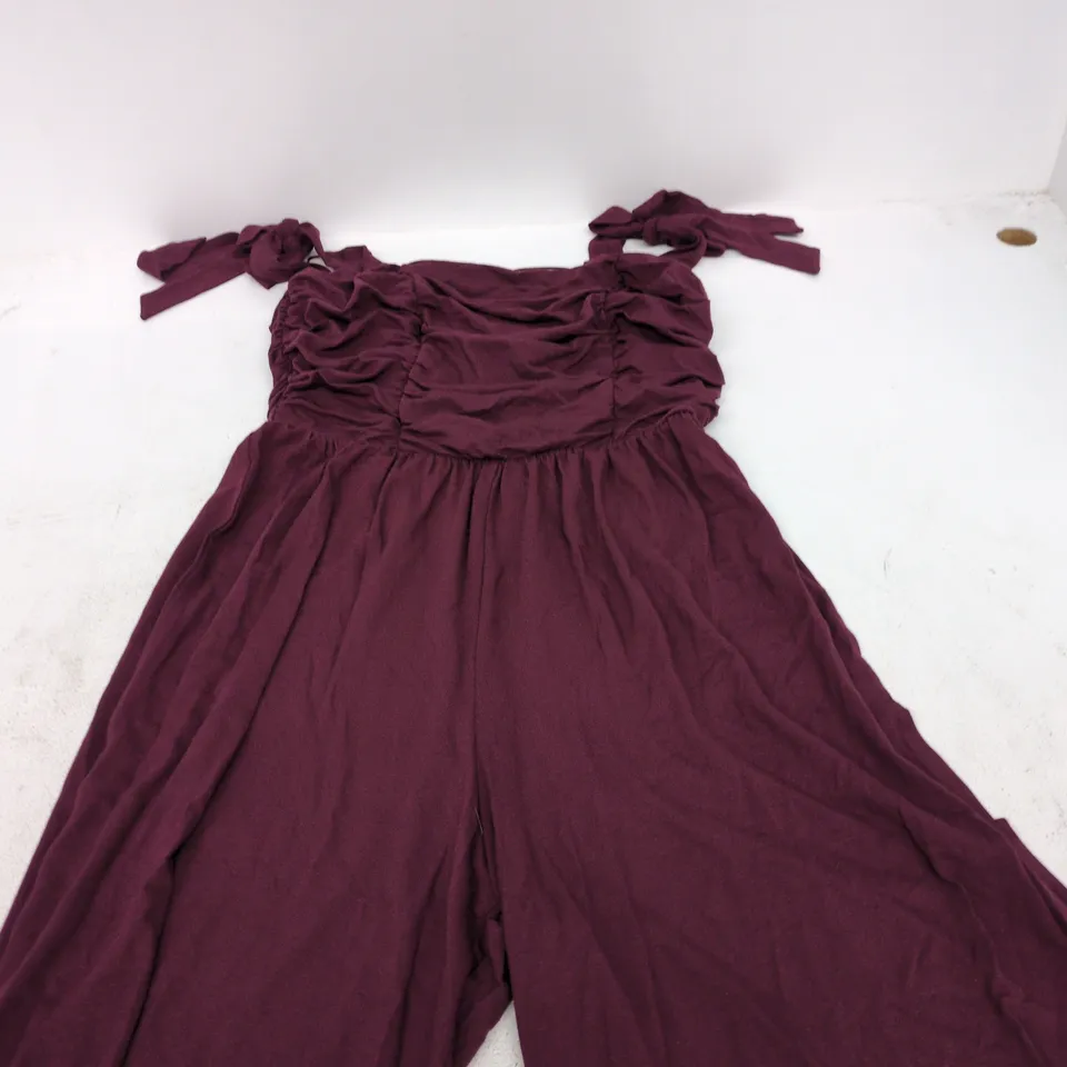 NOBODY'S CHILD HATTIE JUMPSUIT – PURPLE, UK 10 (EU 38, US 6) – NEW WITH TAGS