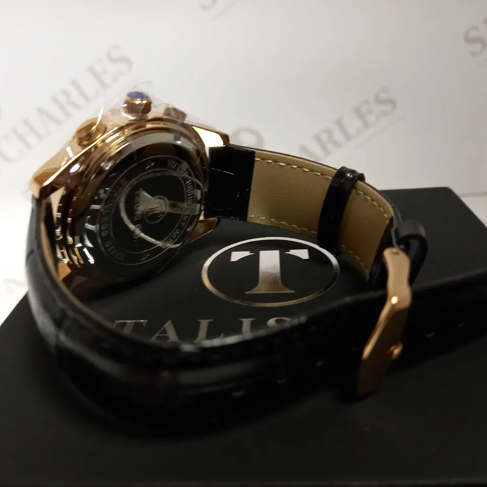 TALIS CO TWO TONE LEATHER STRAP WATCH RRP £550
