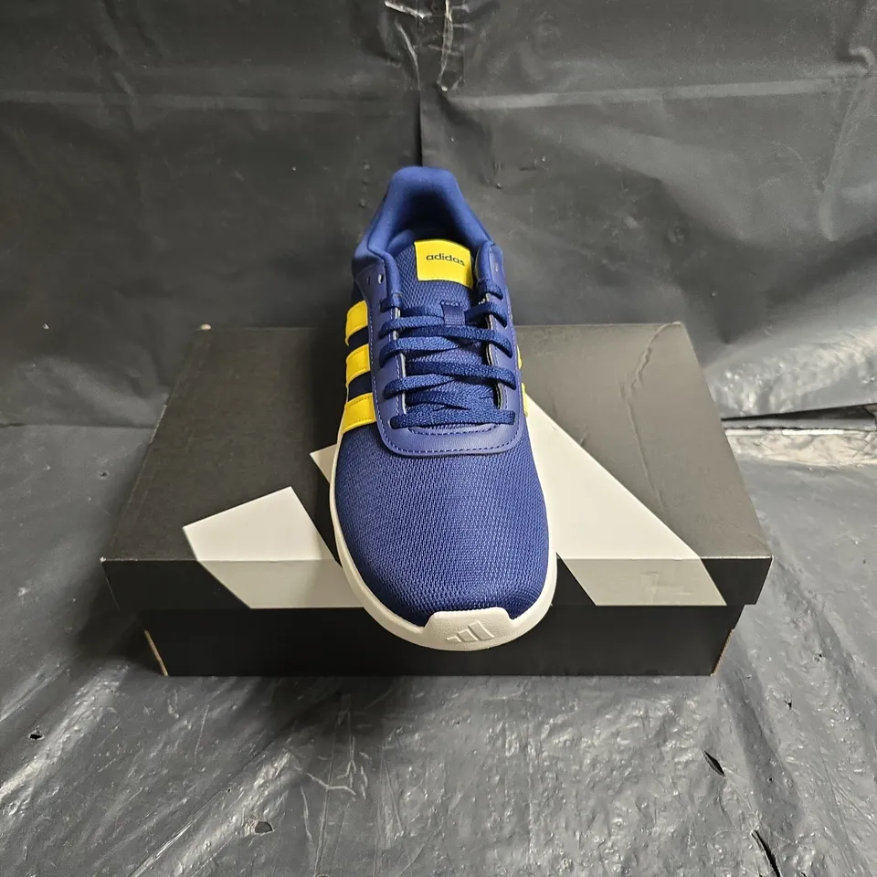ADIDAS LITE RACER 4.0 JUNIOR SNEAKERS – BLUE/YELLOW (JR8544)
