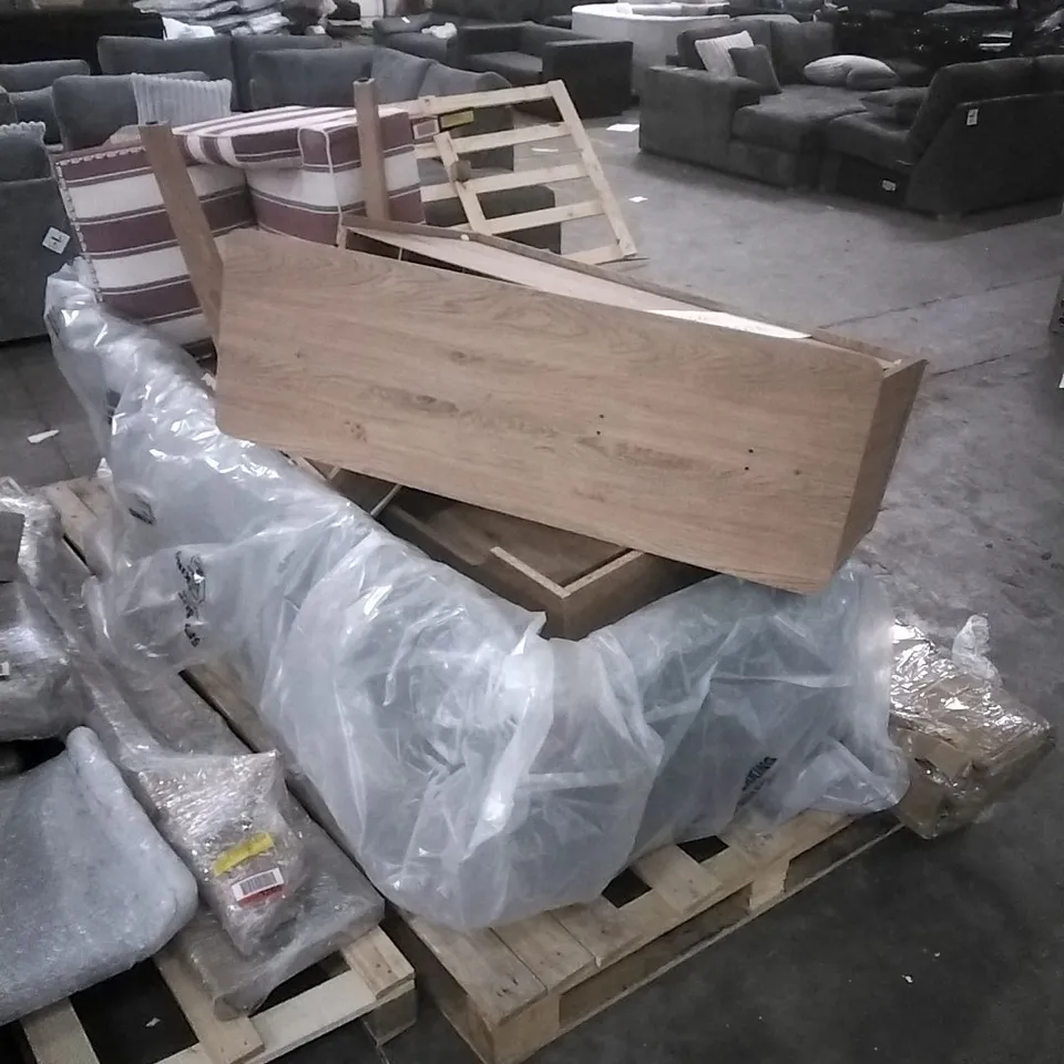 Pallet of assorted, incomplete Furniture parts and pieces