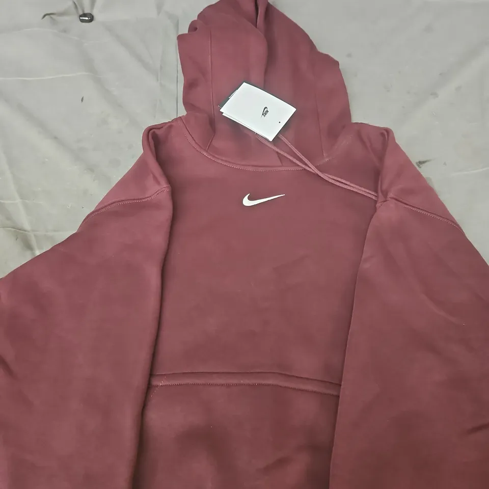 NIKE HOODIE – MAROON SIZE XS
