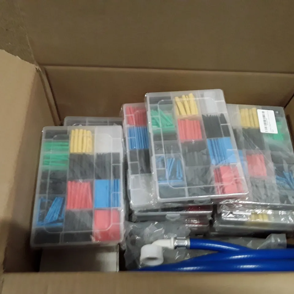 LOT OF 24 ASSORTED ITEMS TO INCLUDE HEAT SHRINK TUBING STRIP DISC PIPING ECT