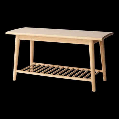 BOXED FREITAS SOLID WOOD STORAGE BENCH