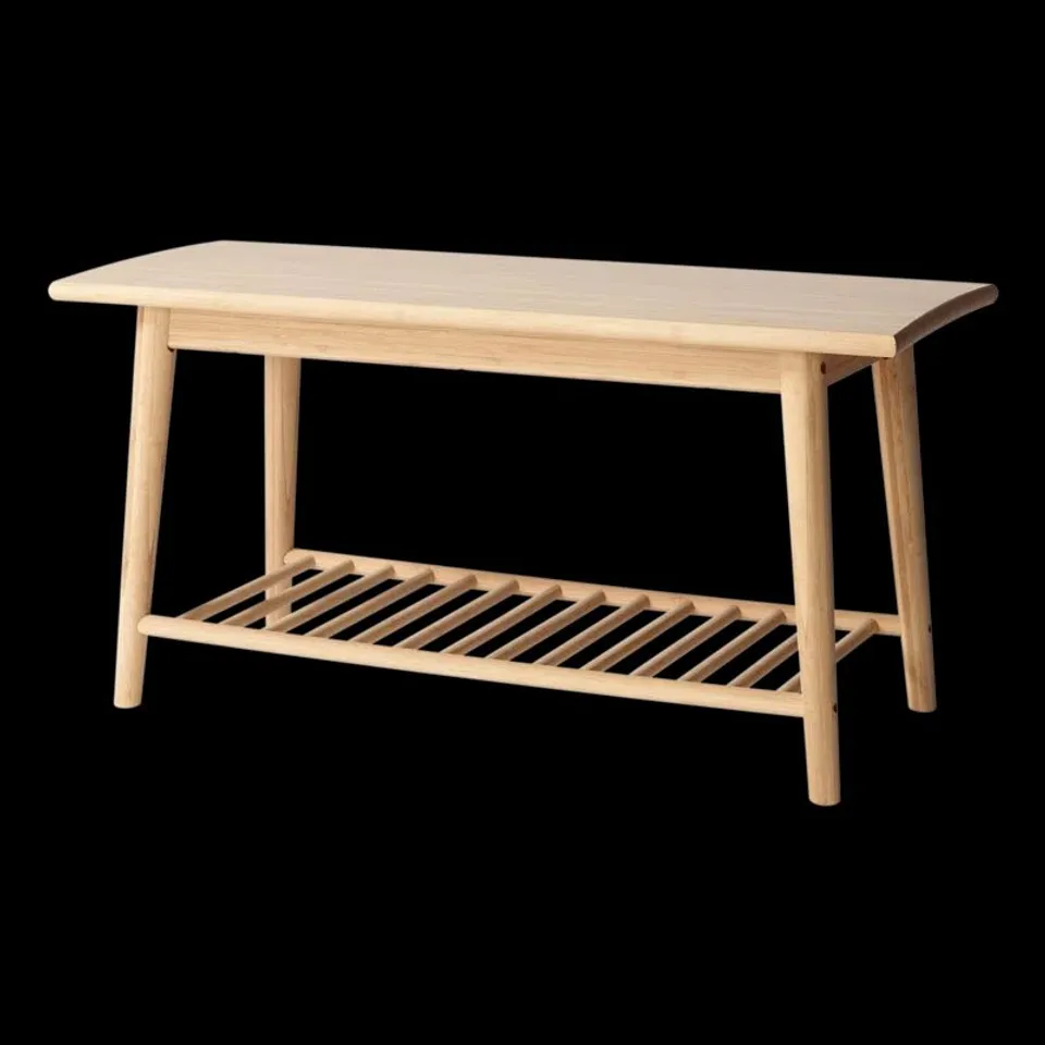 BOXED FREITAS SOLID WOOD STORAGE BENCH