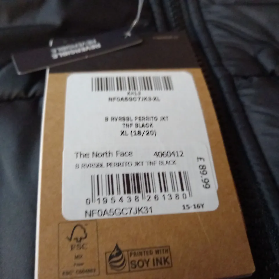 NORTH FACE REVERSIBLE PERRITO JACKET - XL 18/20