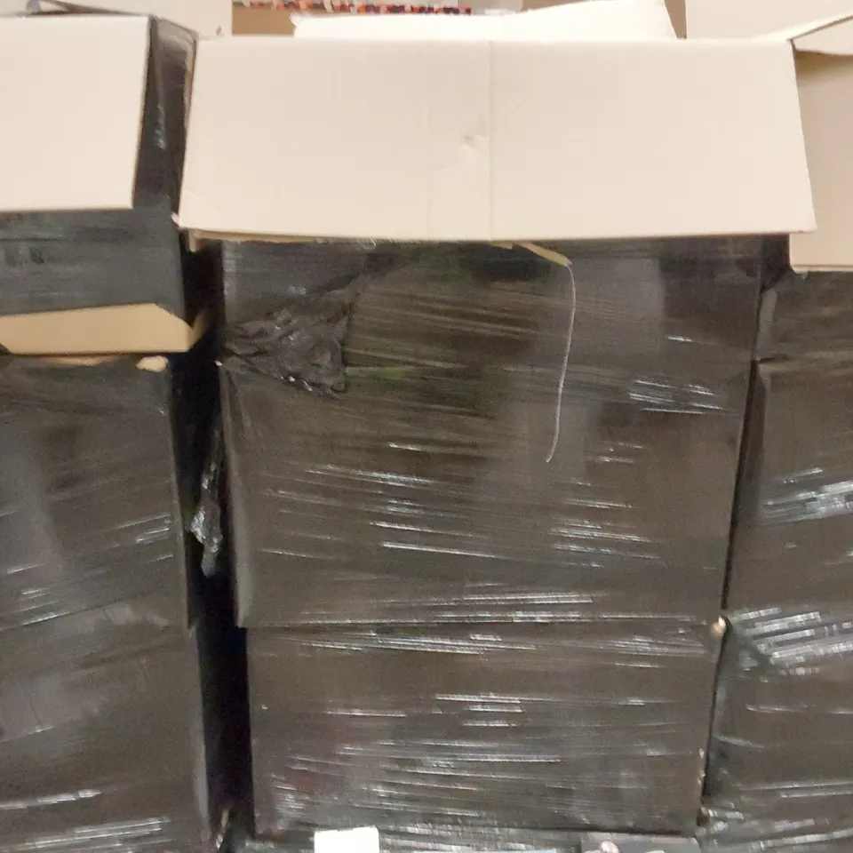 PALLET OF ASSORTED ITEMS INCLUDING: KNIGHT PEN HOLDER, MINI FAN, COMPRESSION SOCKS, GOLF SHIRTS, PHONE CASE, CHRISTMAS DECORATIONS, HALLOWEEN HATS