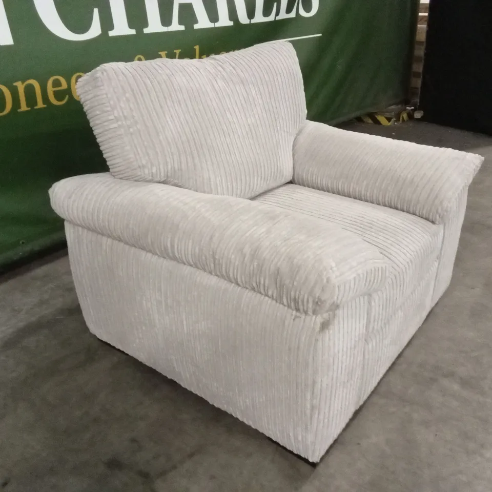 AMALFI FABRIC ARMCHAIR - SILVER RRP £449