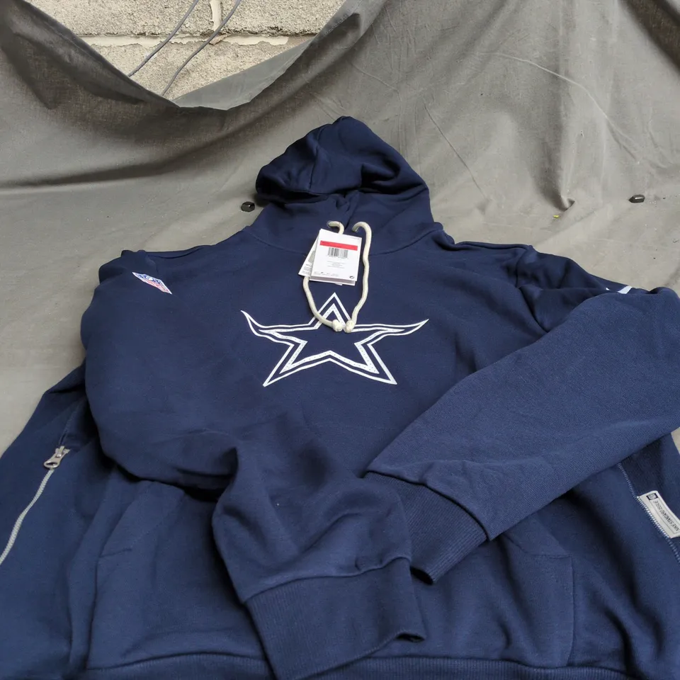 DALLAS COWBOYS NFL NIKE LARGE BLUE HOODIE WITH TAGS