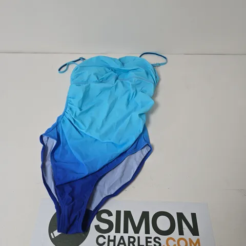 BONPRIX WOMEN’S SWIMSUIT – UK 14 (EU 40) TWO-TONE BLUE