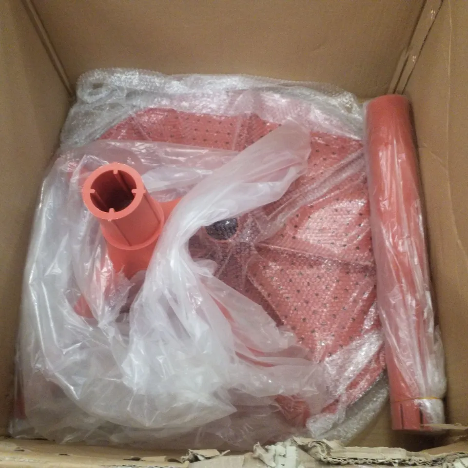 BOXED ROUND GARDEN TABLE - RED