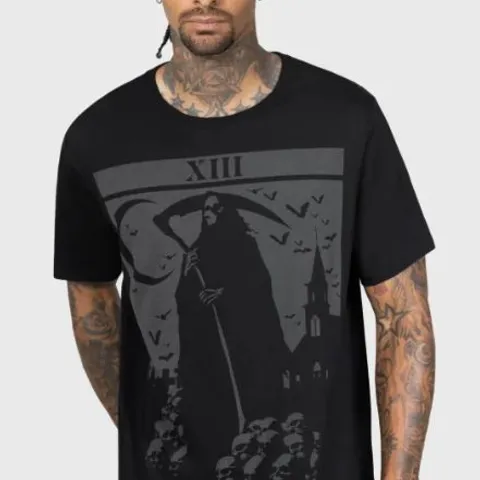 FIVE BRAND NEW KILLSTAR DEATH'S GRAVEYARD SHORT SLEEVE T SHIRT SIZE MAY VARY