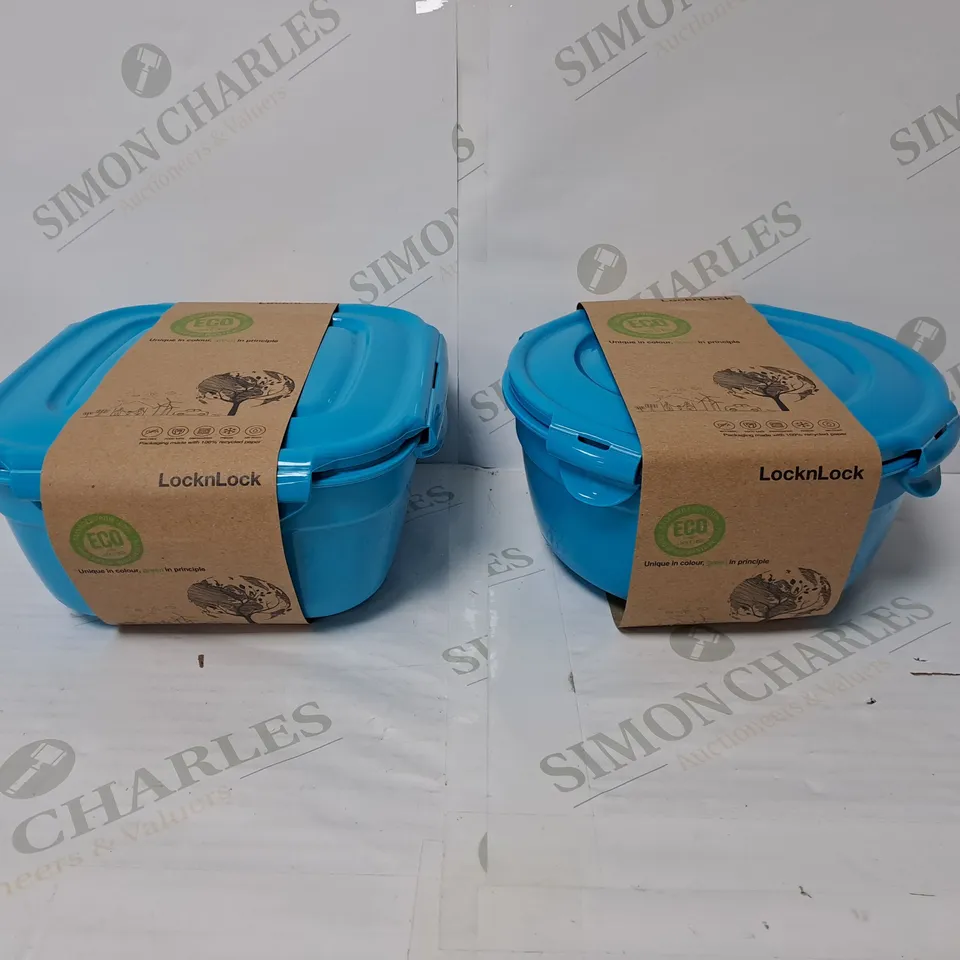 BOXED SET OF NESTING TUPPERWARE IN BLUE