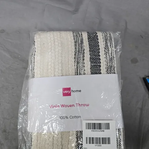 VERY HOME VIOLA WOVEN THROW – 100% COTTON