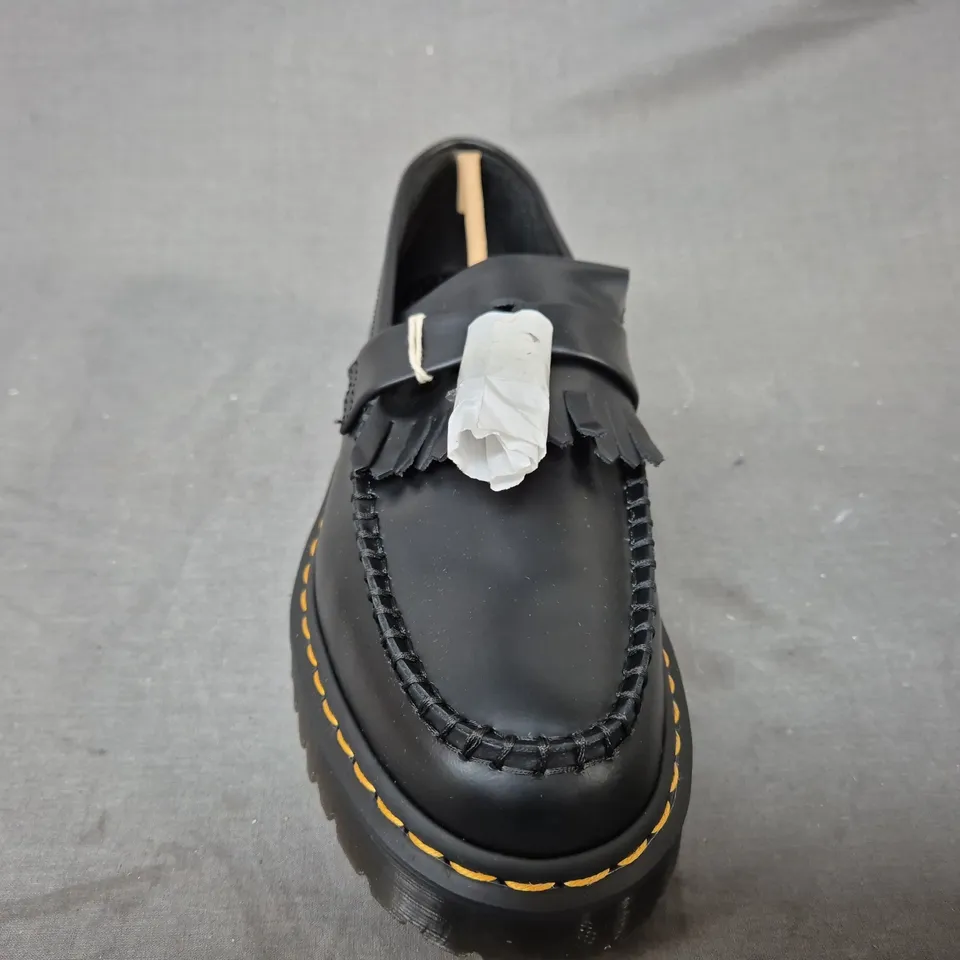 BOXED PAIR OF DR MARTENS ADRIAN BEX SHOES IN BLACK UK SIZE 10