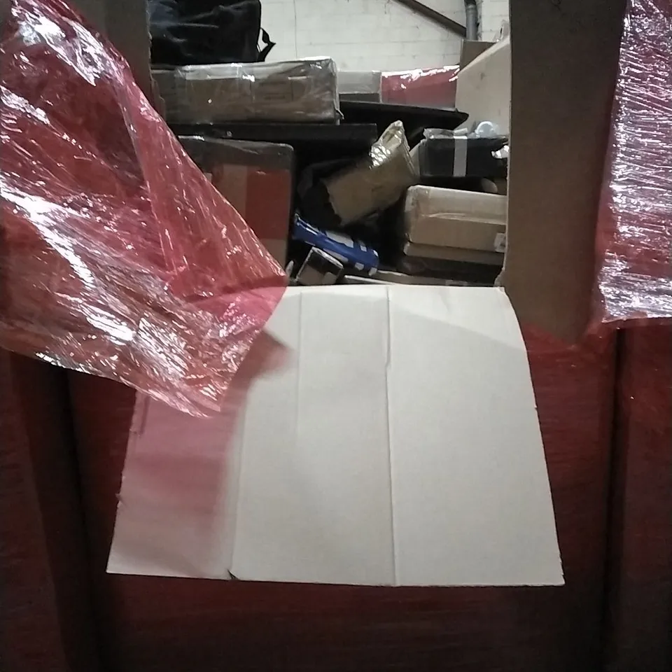 PALLET OF HOUSEHOLD ITEMS TO INCLUDE GIGI BUILDING BLOCKS, WALL CLOCK,  ANTI BLUE LIGHT SCREEN PROTECTOR, TV WALL MOUNT AND OTHER ASSORTED ITEMS...