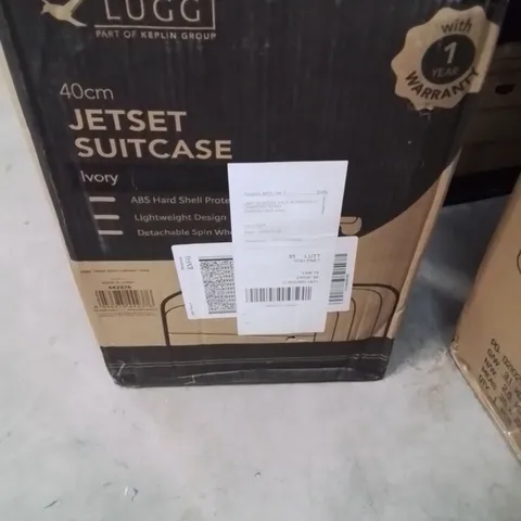 BOXED LUGG 40CM JETSET SUITCASE IVORY 
