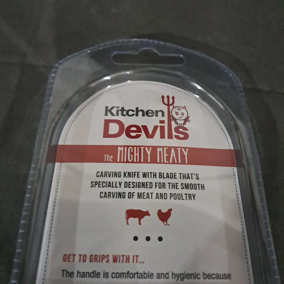 SEALED KITCHEN DEVILS LIFESTYLE CARVING KNIFE