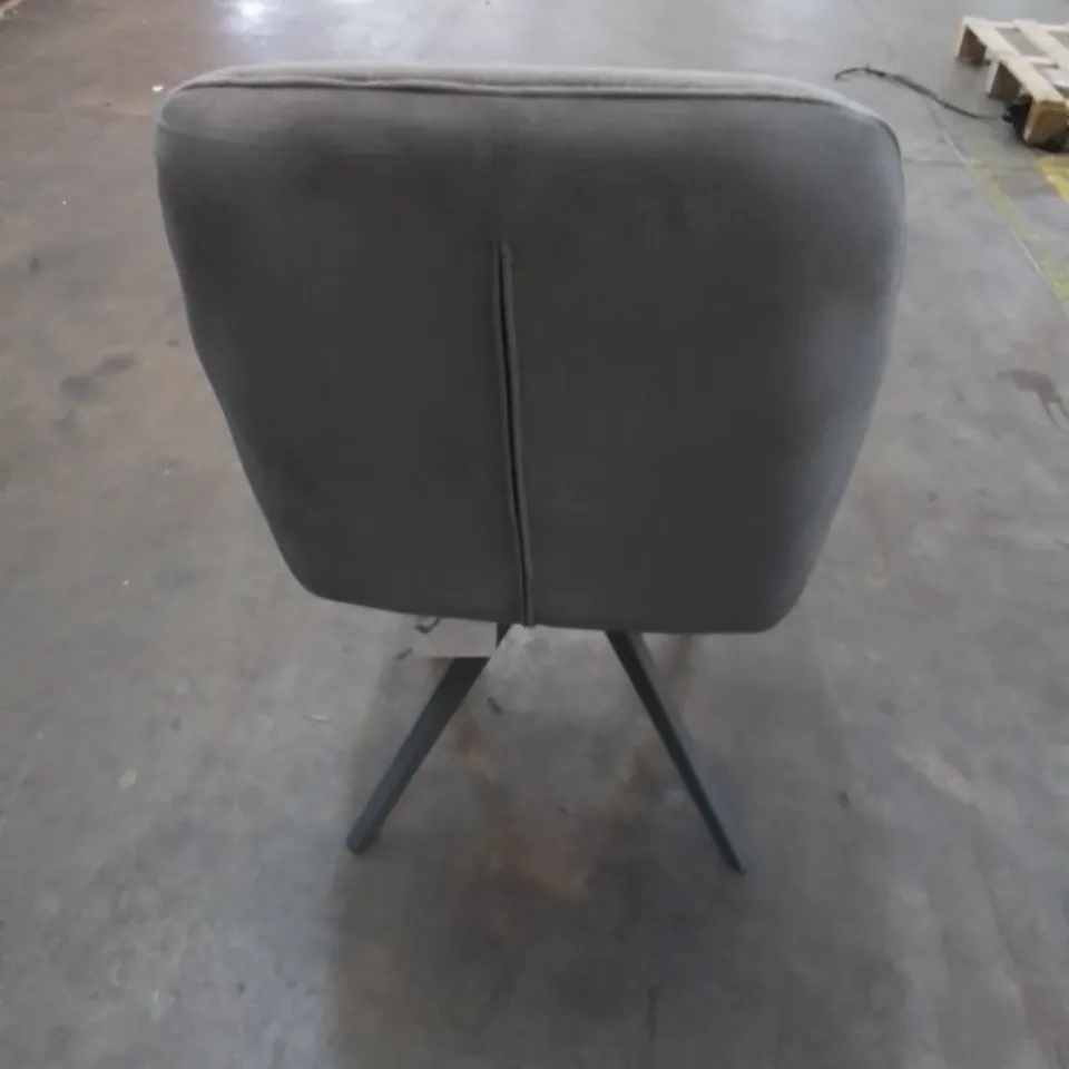 SOFT UPHOLSTERED FABRIC OFFICE/CASUAL CHAIR IN GREY 